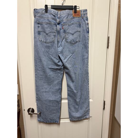 Womens Levis Low Pro Straight Jeans Light wash Size 32 - Picture 5 of 5